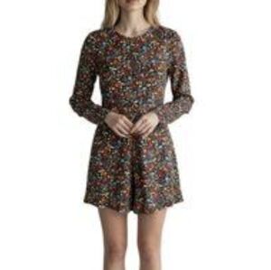 Zara Black and Orange Patterned Rompers